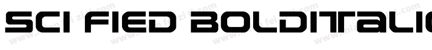 Sci Fied BoldItalic字体转换
